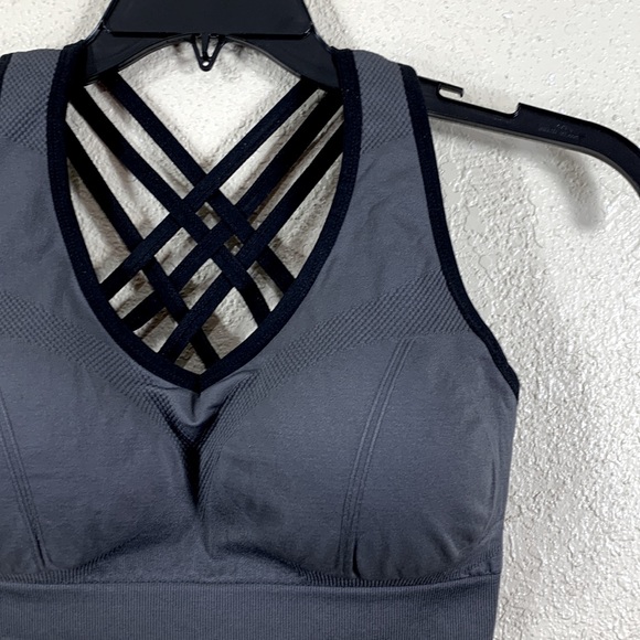 Gray Sports Bra size L - Picture 3 of 8
